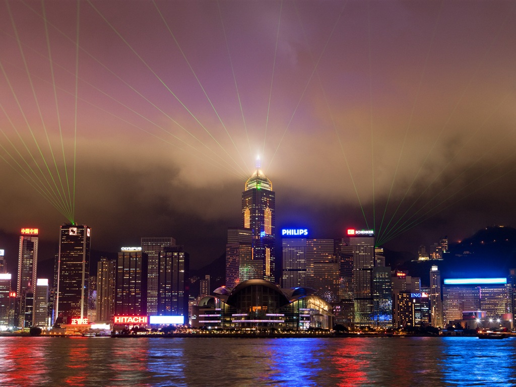 Hongkongs Stadtlandschaft schönen HD Wallpaper #10 - 1024x768