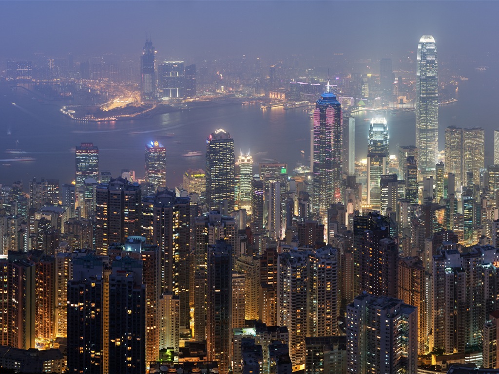 Paysage urbain beaux fonds d'écran HD de Hong Kong #11 - 1024x768