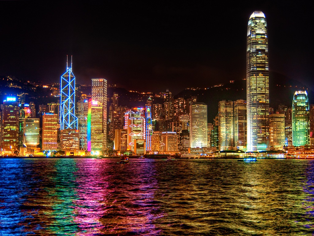 Paysage urbain beaux fonds d'écran HD de Hong Kong #13 - 1024x768