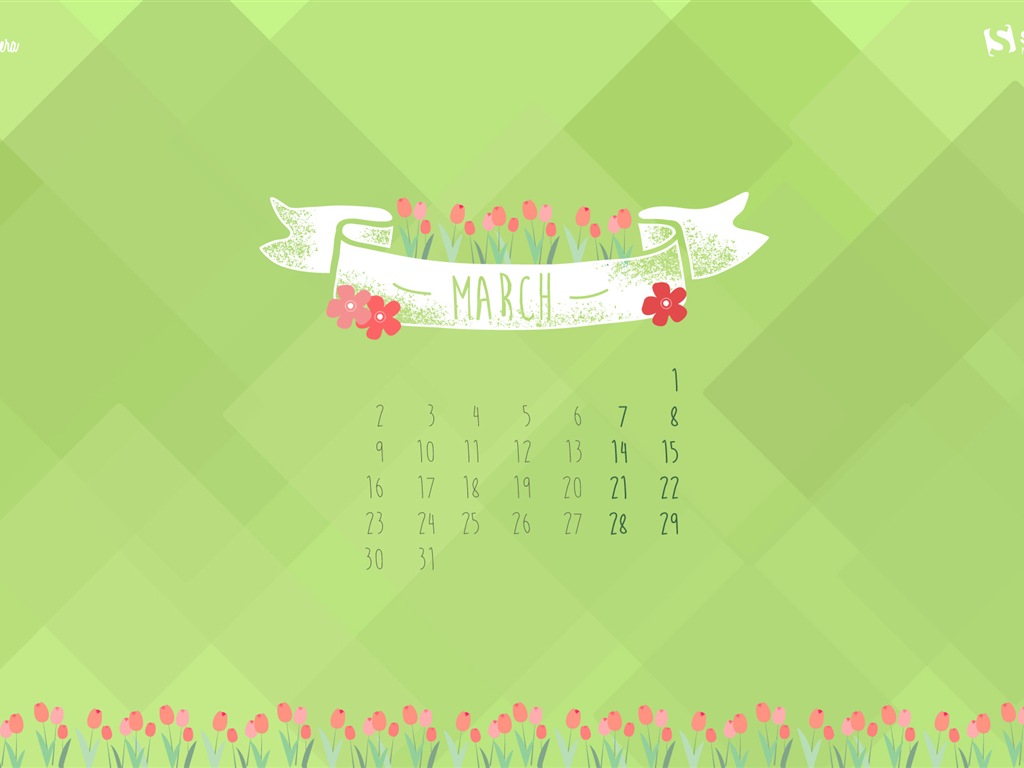March 2015 Calendar wallpaper (2) #2 - 1024x768