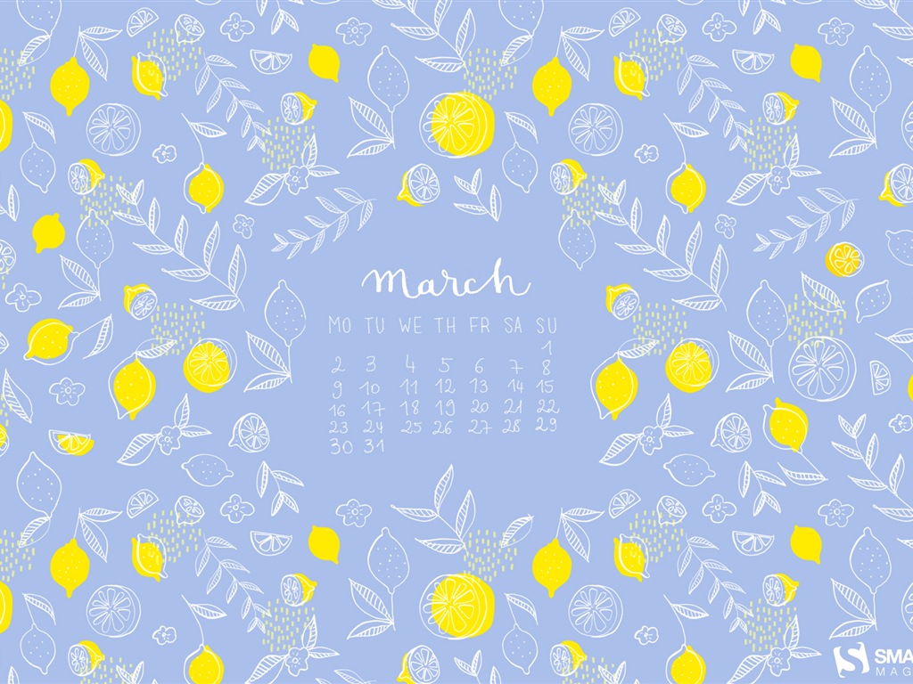 March 2015 Calendar wallpaper (2) #9 - 1024x768