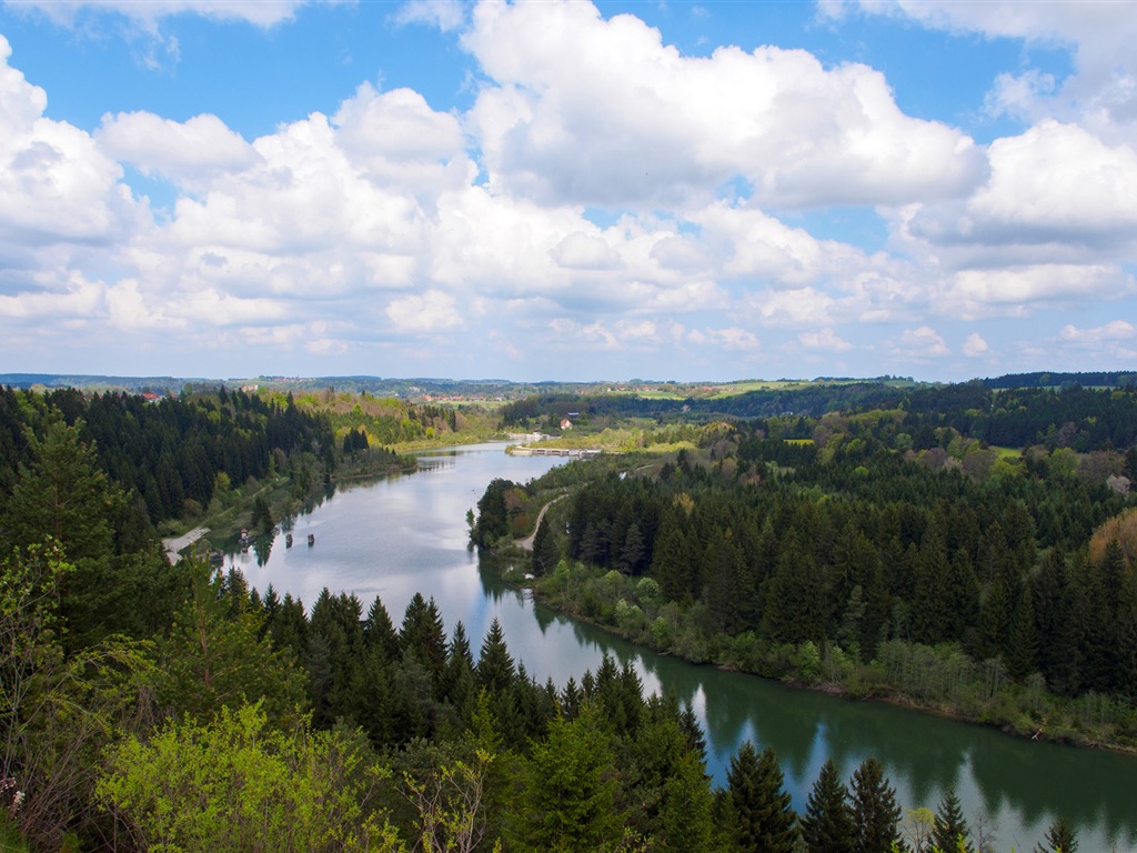 Venkovská krajina, Windows 8 HD tapety na plochu #6 - 1024x768