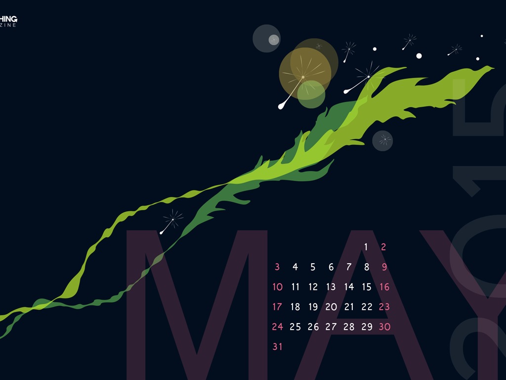 2015年5月 月曆壁紙(二) #13 - 1024x768