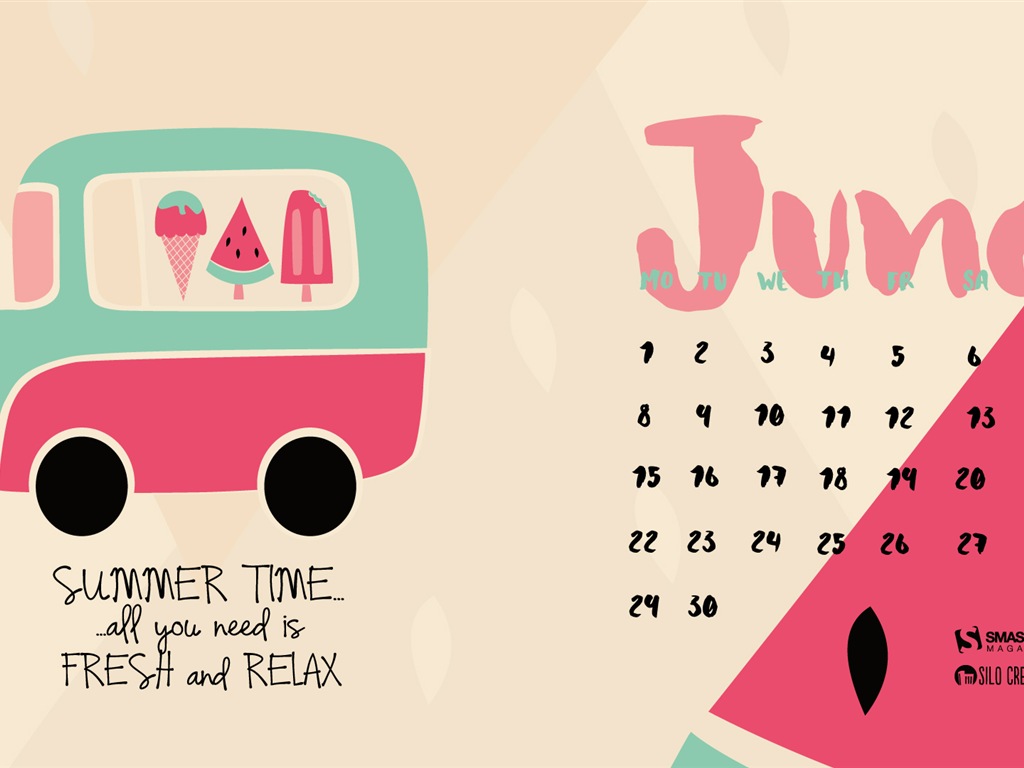 June 2015 calendar wallpaper (2) #18 - 1024x768