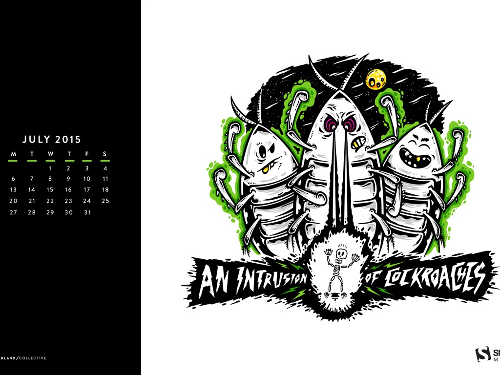 2015年7月 月曆壁紙(二) #19 - 1024x768