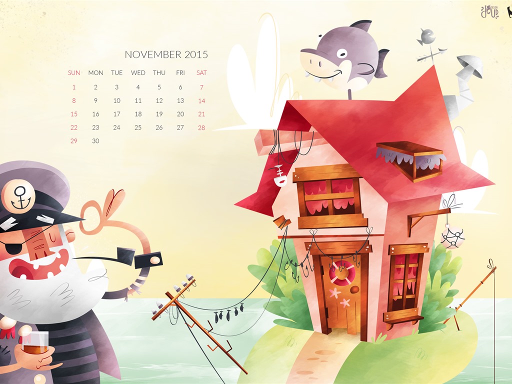 2015年11月 月曆壁紙(二) #10 - 1024x768