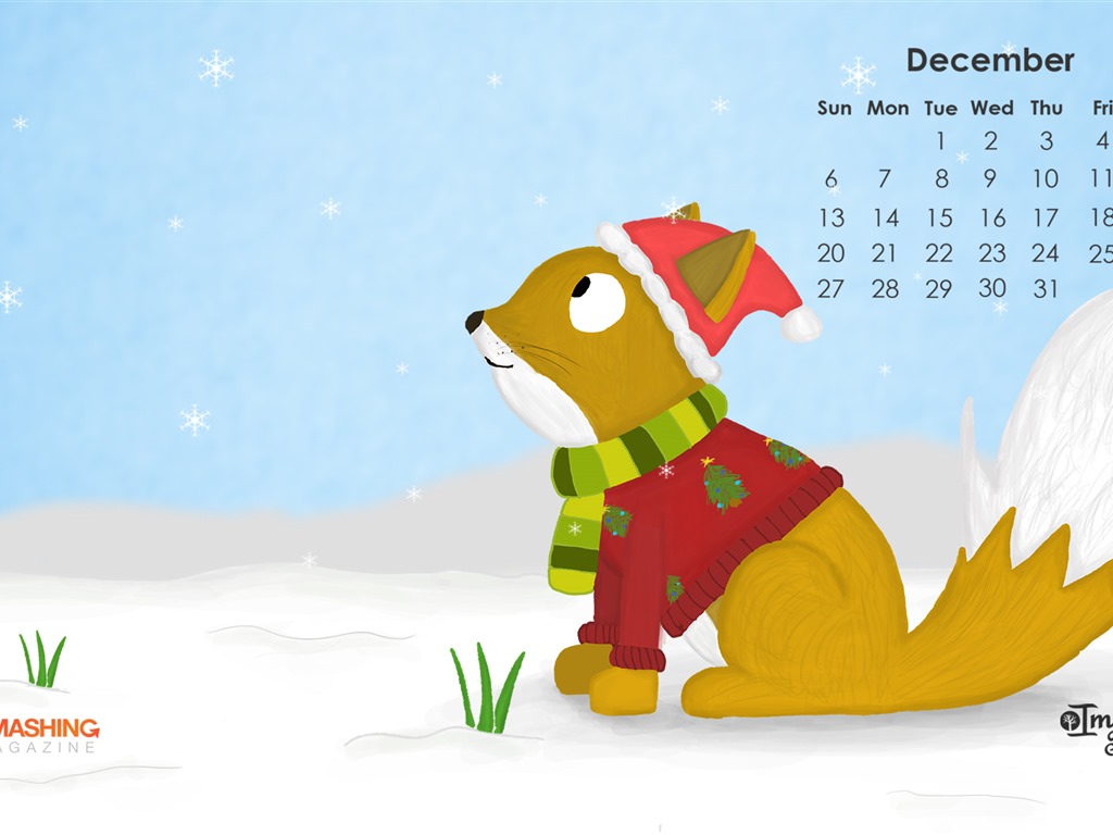 Dezember 2015 Kalender Wallpaper (2) #1 - 1024x768