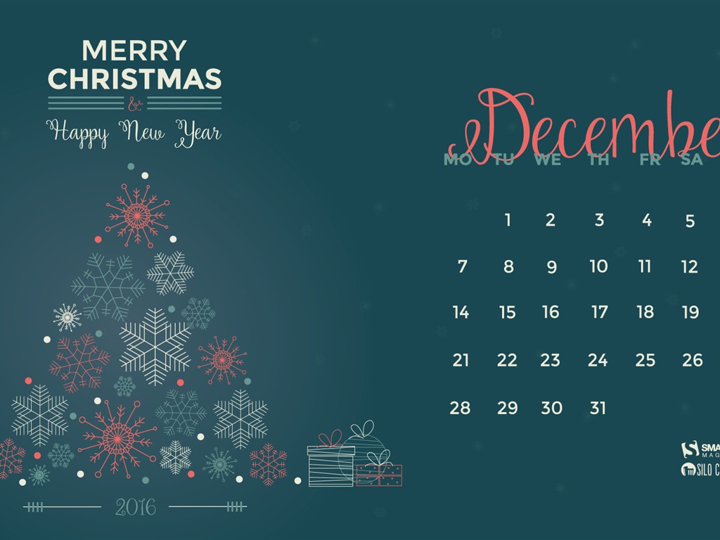 Dezember 2015 Kalender Wallpaper (2) #3 - 1024x768