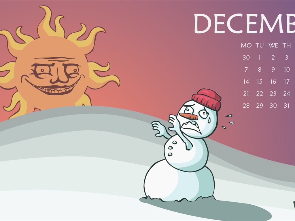 Dezember 2015 Kalender Wallpaper (2) #9 - 1024x768