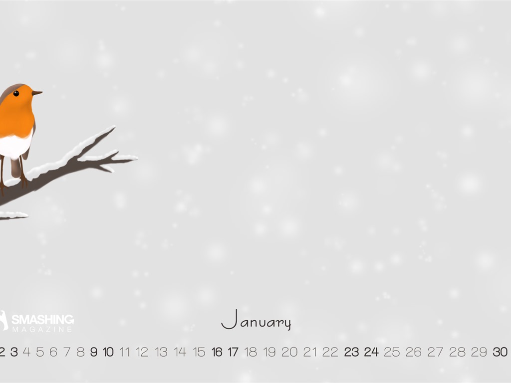 Januar 2016 Kalender Wallpaper (2) #14 - 1024x768