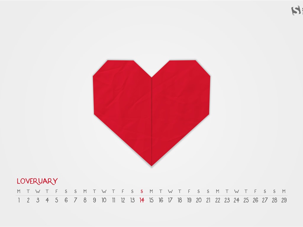 Februar 2016 Kalender Wallpaper (2) #11 - 1024x768