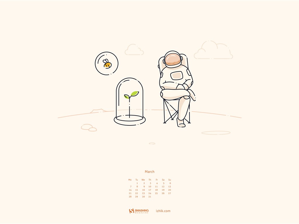 2016年3月 月曆壁紙(二) #13 - 1024x768