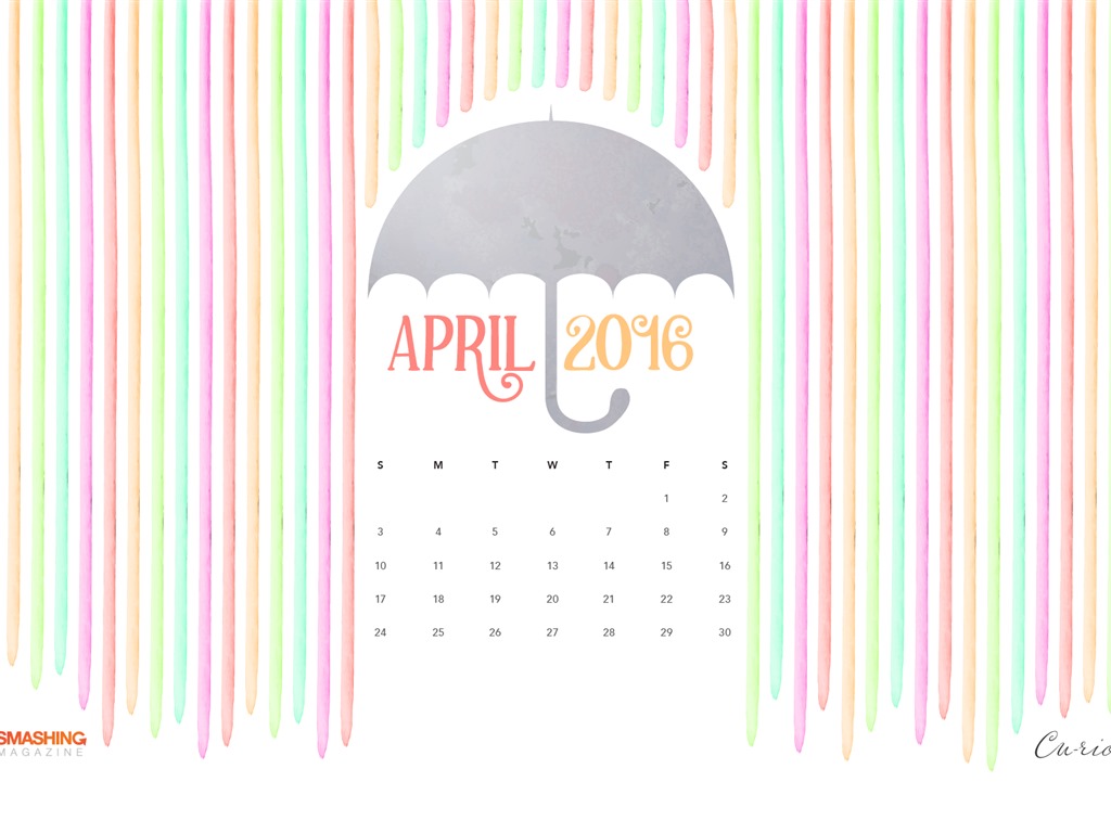 April 2016 calendar wallpaper (2) #20 - 1024x768