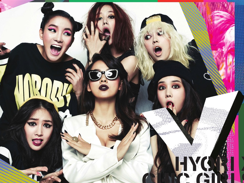 filles coréennes combinaison idole de la musique fonds d'écran HD Spica #19 - 1024x768