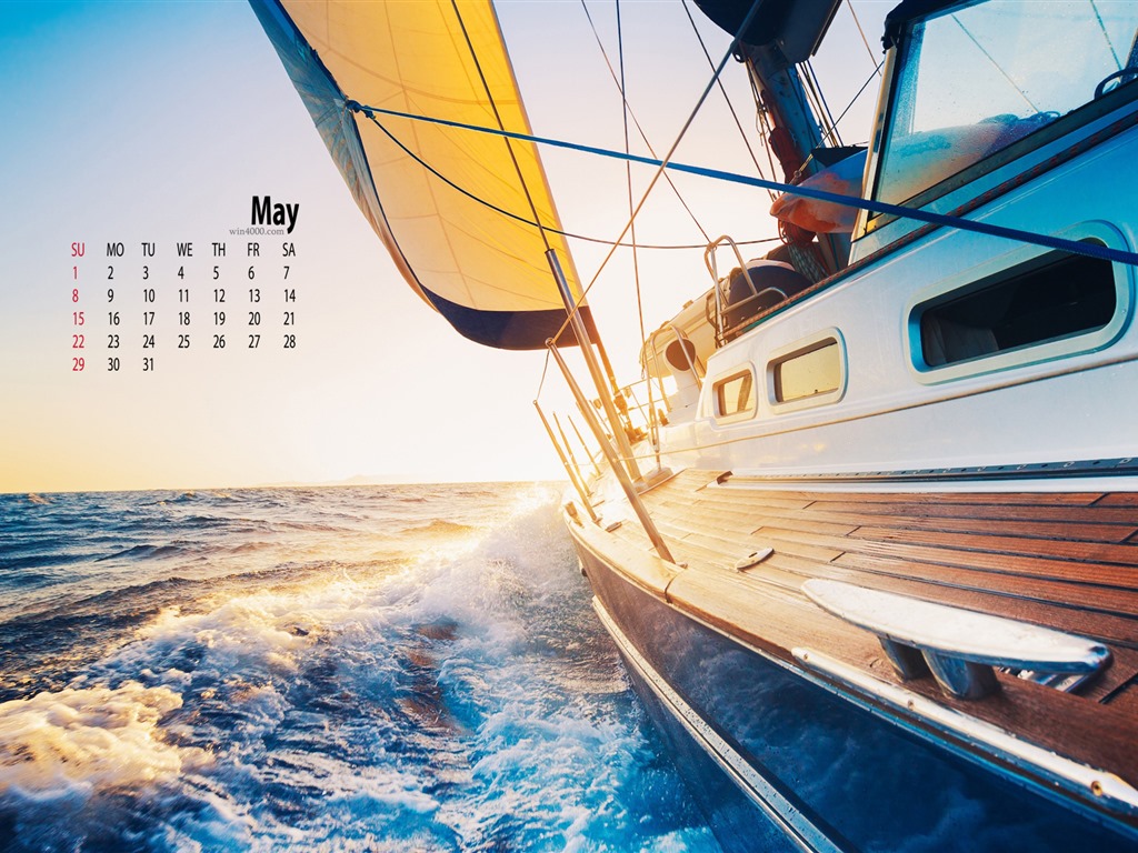 Mai 2016 Kalender Wallpaper (1) #3 - 1024x768