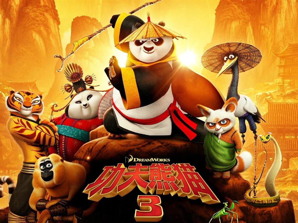 Kung Fu Panda 3, HD film tapety na plochu #6 - 1024x768