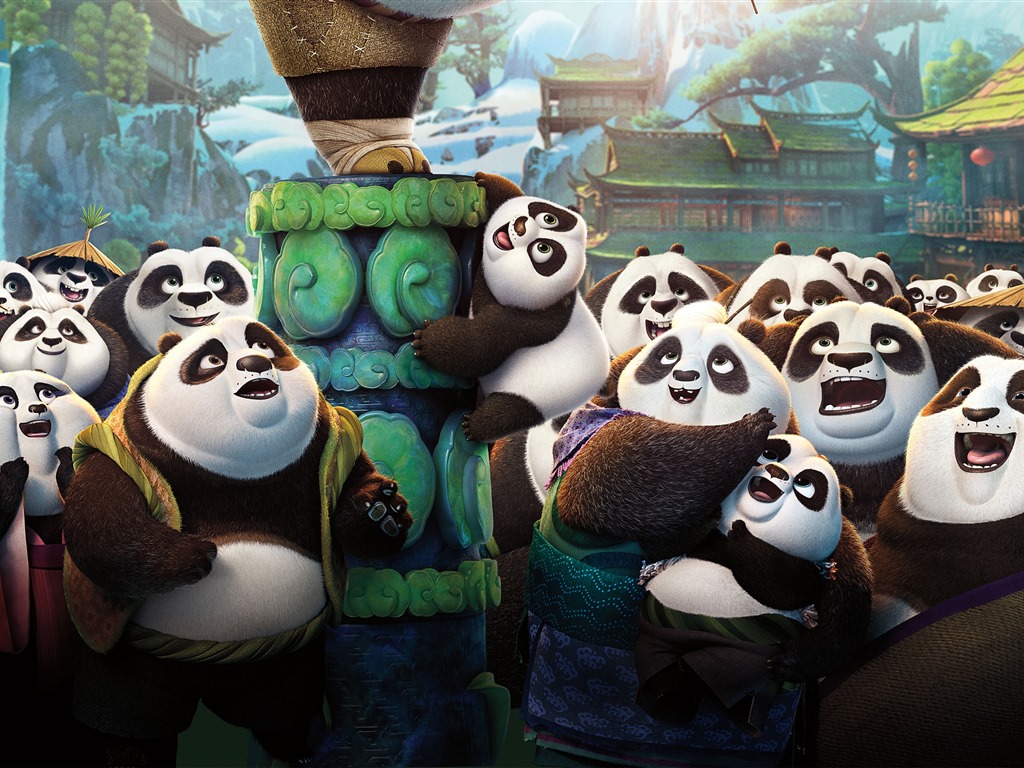 Kung Fu Panda 3, films HD fonds d'écran #7 - 1024x768