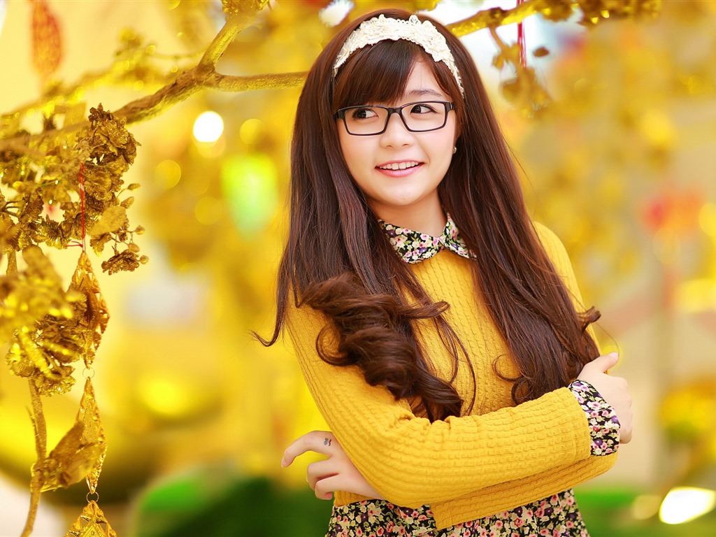 清純可愛年輕的亞洲女孩 高清壁紙合集(一) #13 - 1024x768