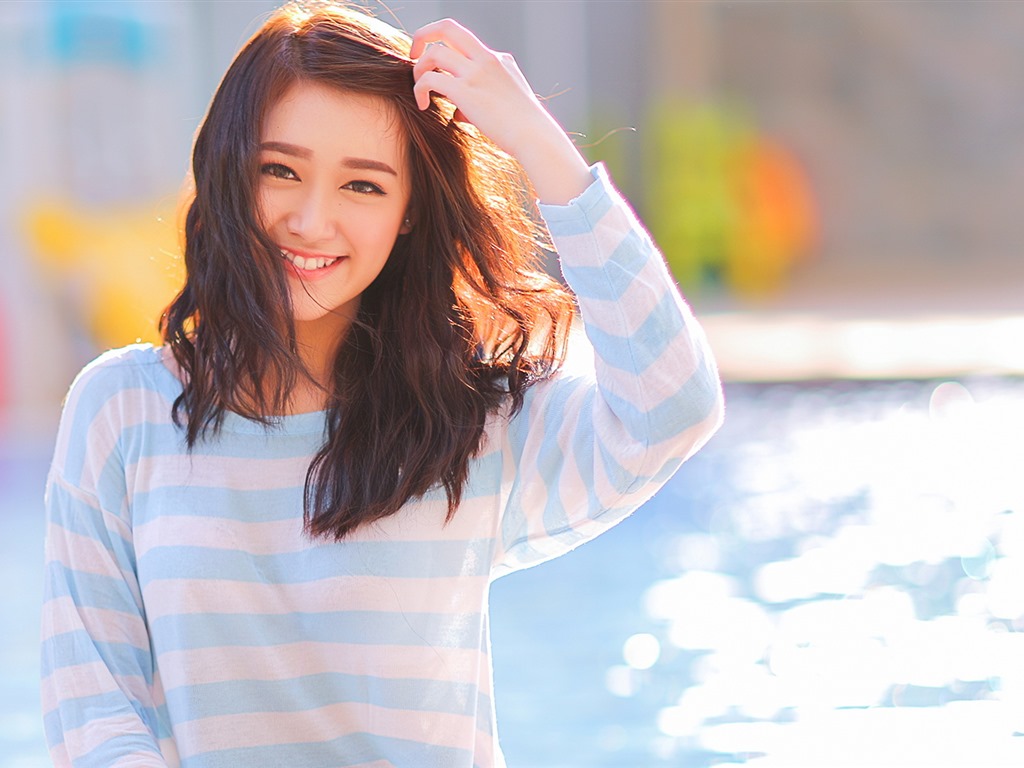 清純可愛年輕的亞洲女孩 高清壁紙合集(一) #22 - 1024x768
