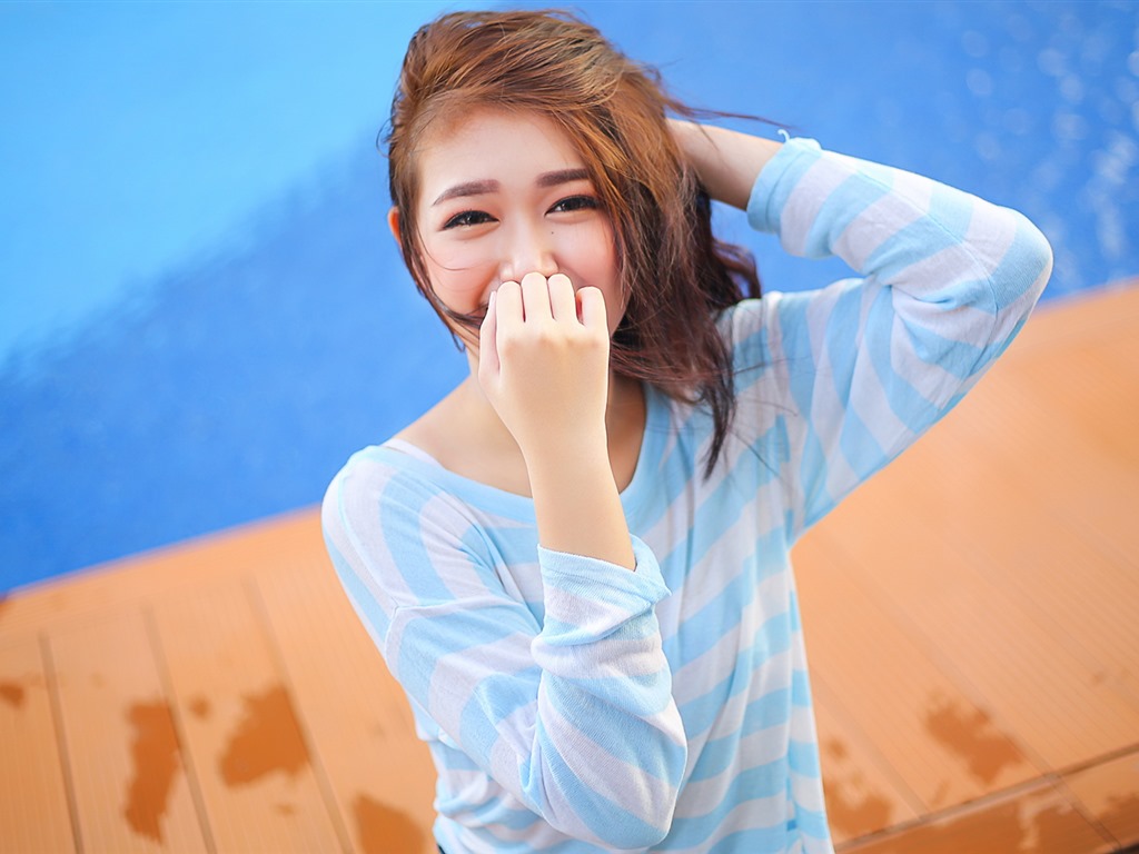 清純可愛年輕的亞洲女孩 高清壁紙合集(一) #23 - 1024x768