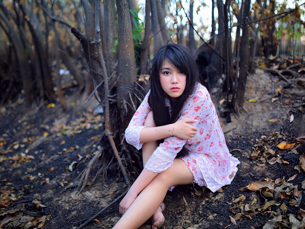 Reine und schöne junge asiatische Mädchen HD-Wallpaper  Kollektion (1) #24 - 1024x768