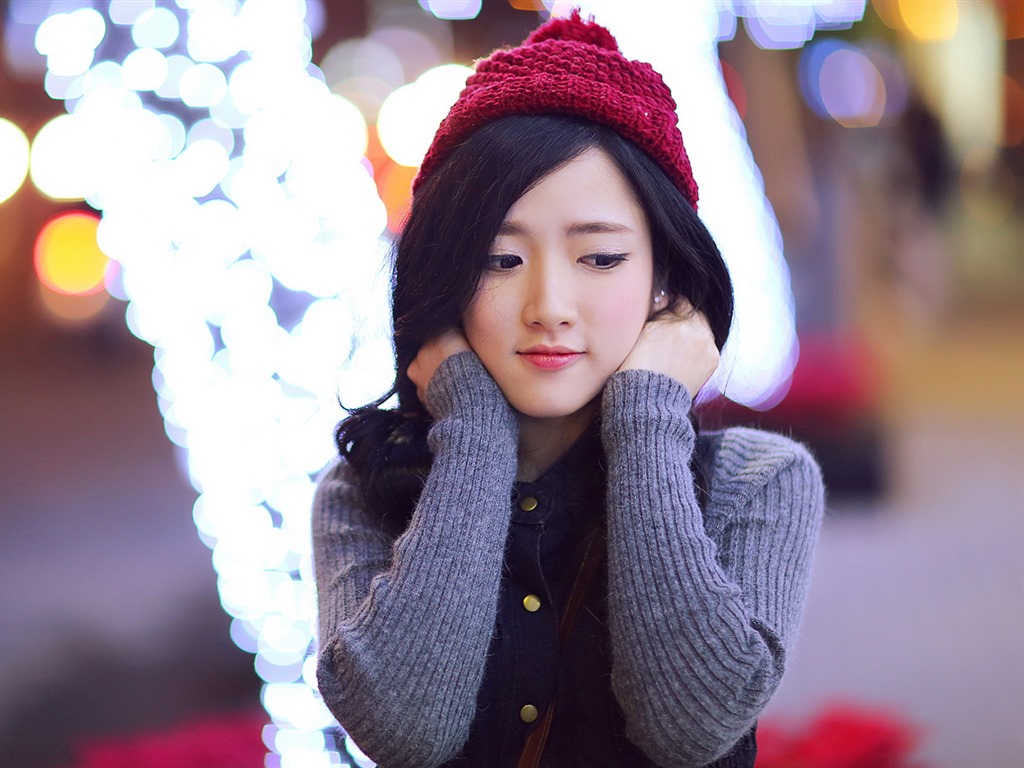 Pure and lovely young Asian girl HD wallpapers collection (1) #27 - 1024x768