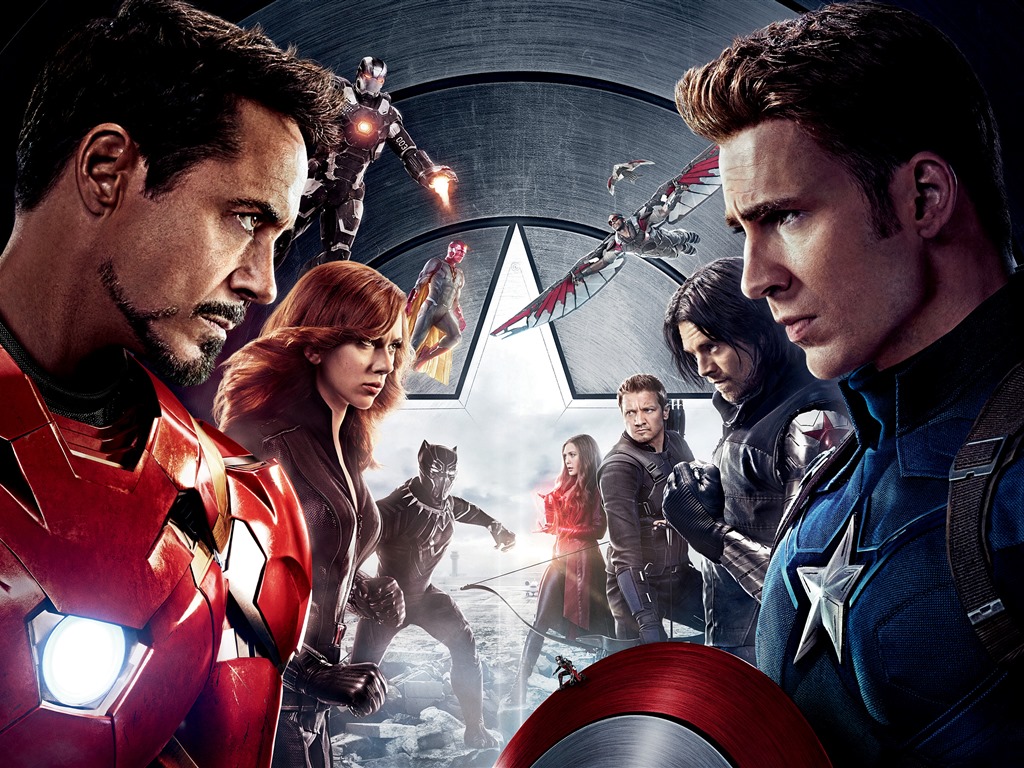 Captain America: Civil War, HD film tapety na plochu #1 - 1024x768