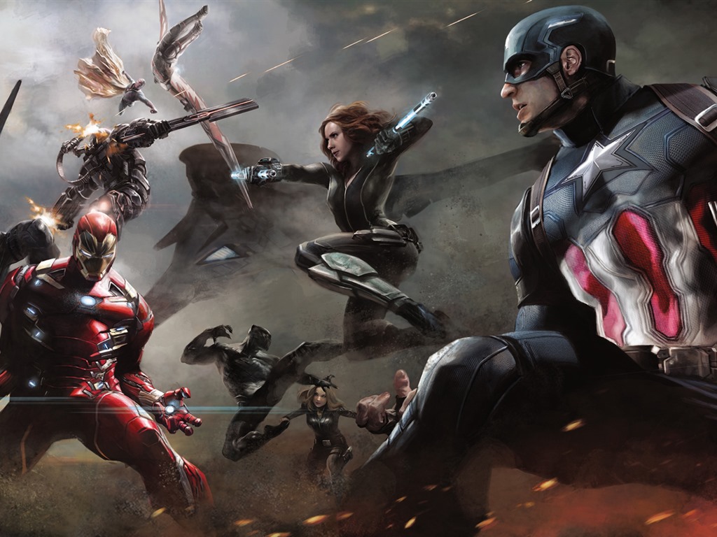 Captain America: Civil War, HD film tapety na plochu #3 - 1024x768