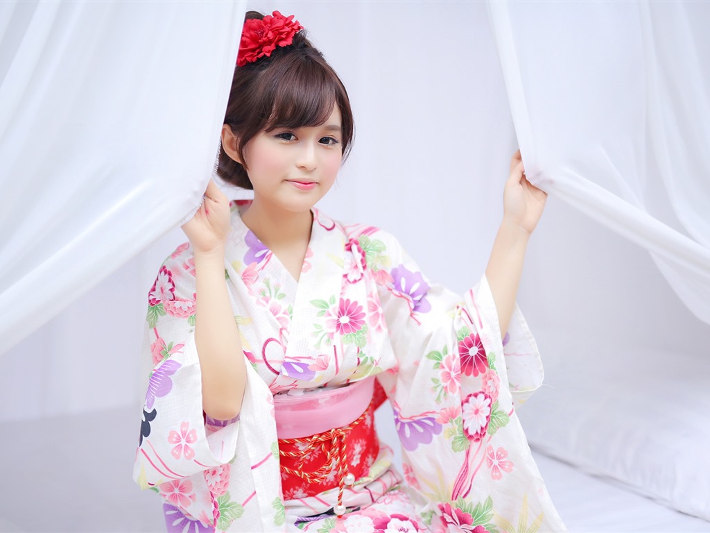 순수하고 사랑스러운 젊은 아시아 여자의 HD 월페이퍼 컬렉션 (2) #31 - 1024x768