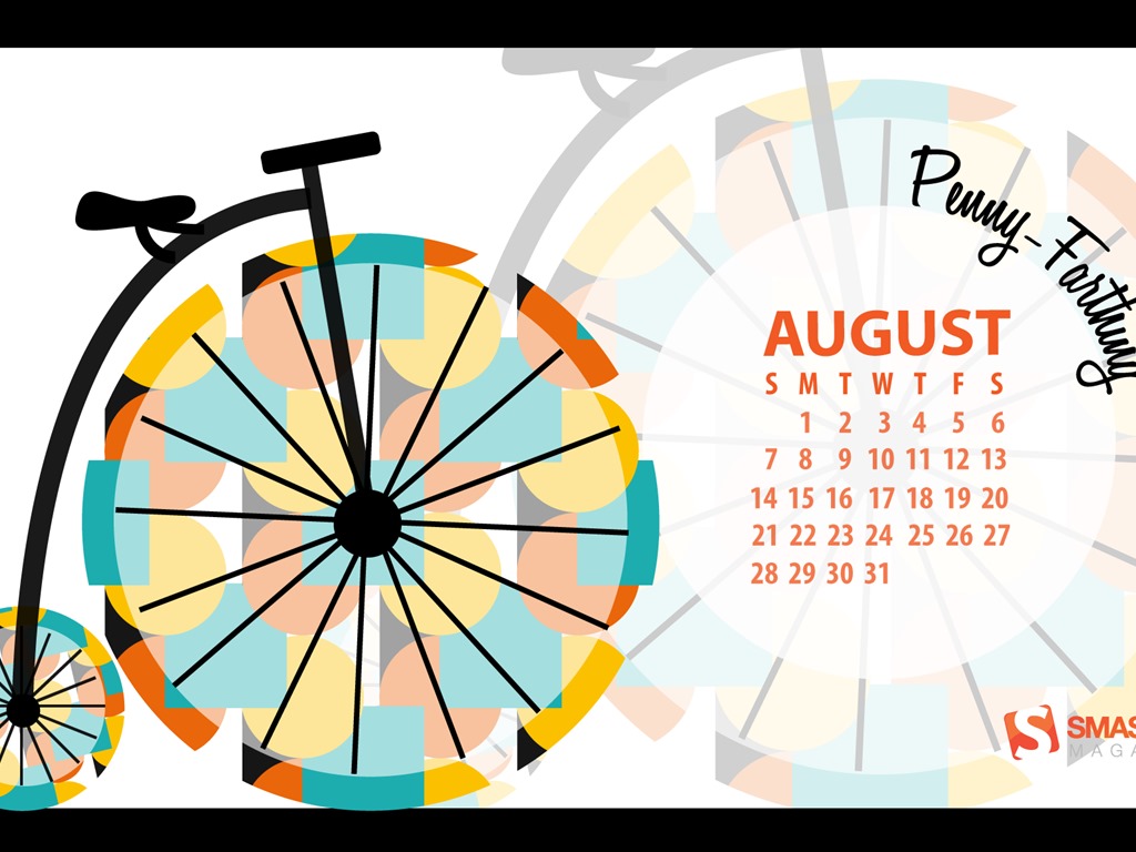 August 2016 Kalender Wallpaper (2) #13 - 1024x768