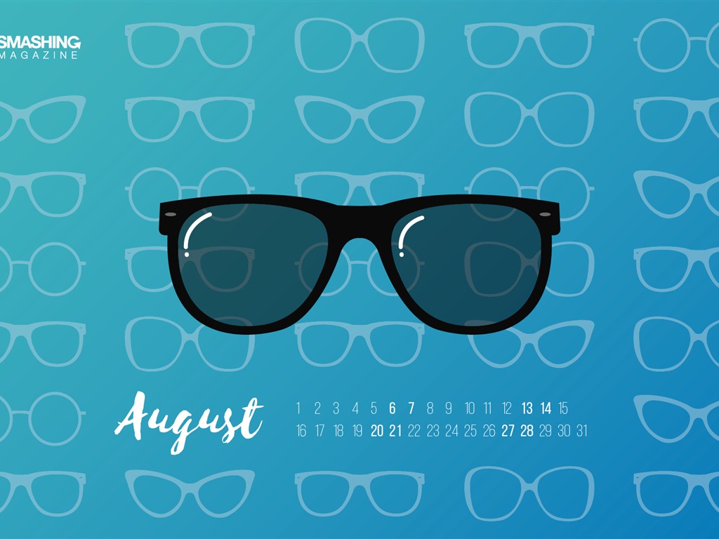 August 2016 Kalender Wallpaper (2) #16 - 1024x768