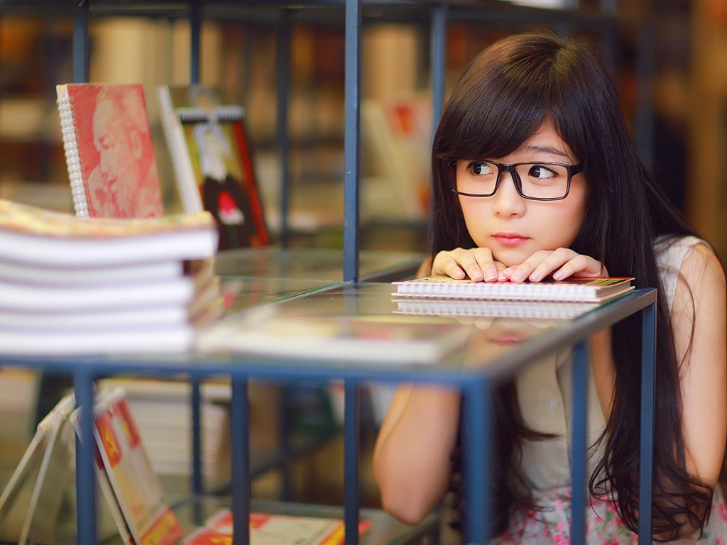 清纯可爱年轻的亚洲女孩 高清壁纸合集(三)23 - 1024x768