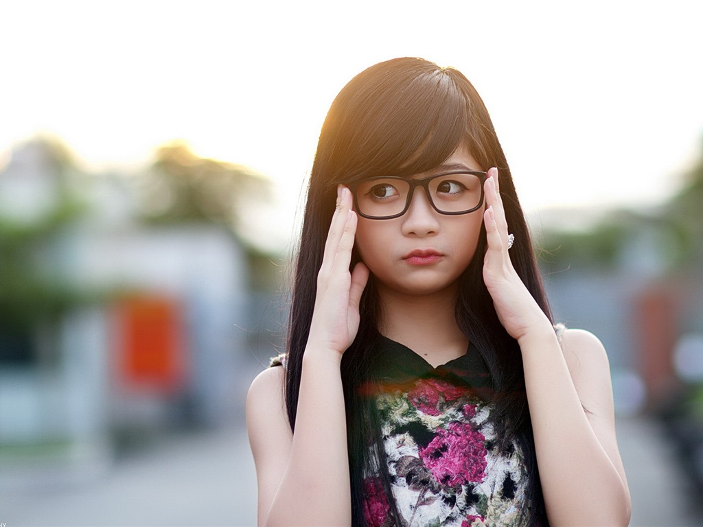 清纯可爱年轻的亚洲女孩 高清壁纸合集(三)34 - 1024x768