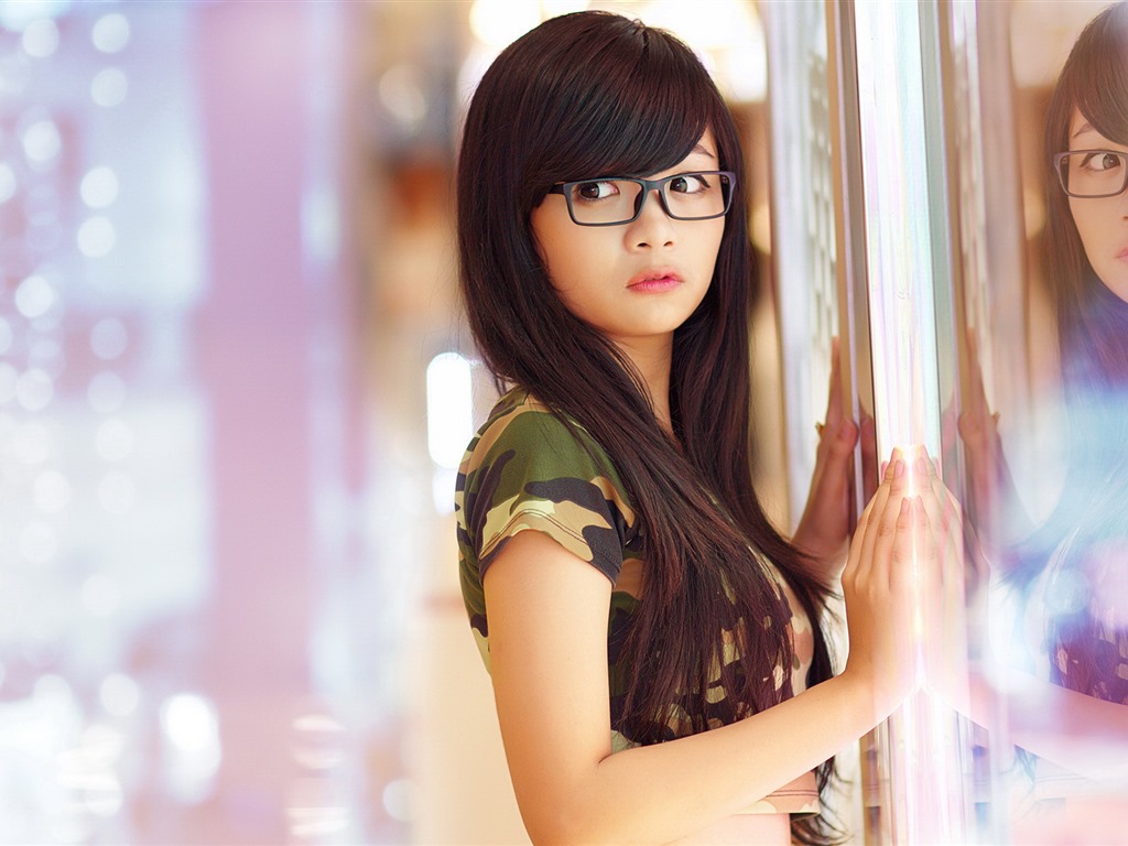 清纯可爱年轻的亚洲女孩 高清壁纸合集(三)36 - 1024x768