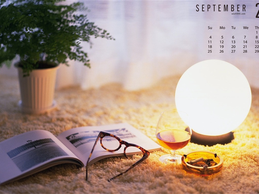 September 2016 Kalender Wallpaper (1) #12 - 1024x768