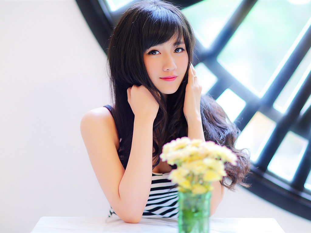 Pure et belle jeune fille asiatique fonds d'écran HD collection (4) #7 - 1024x768