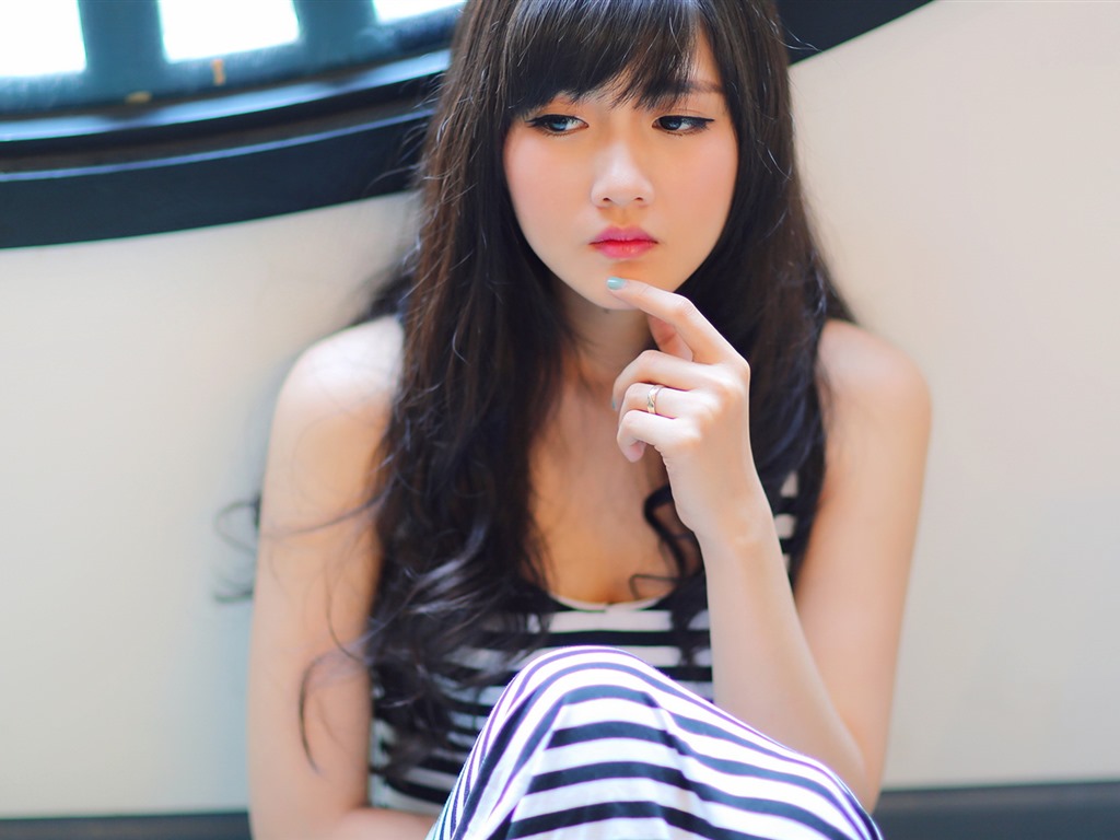 Pure et belle jeune fille asiatique fonds d'écran HD collection (4) #8 - 1024x768