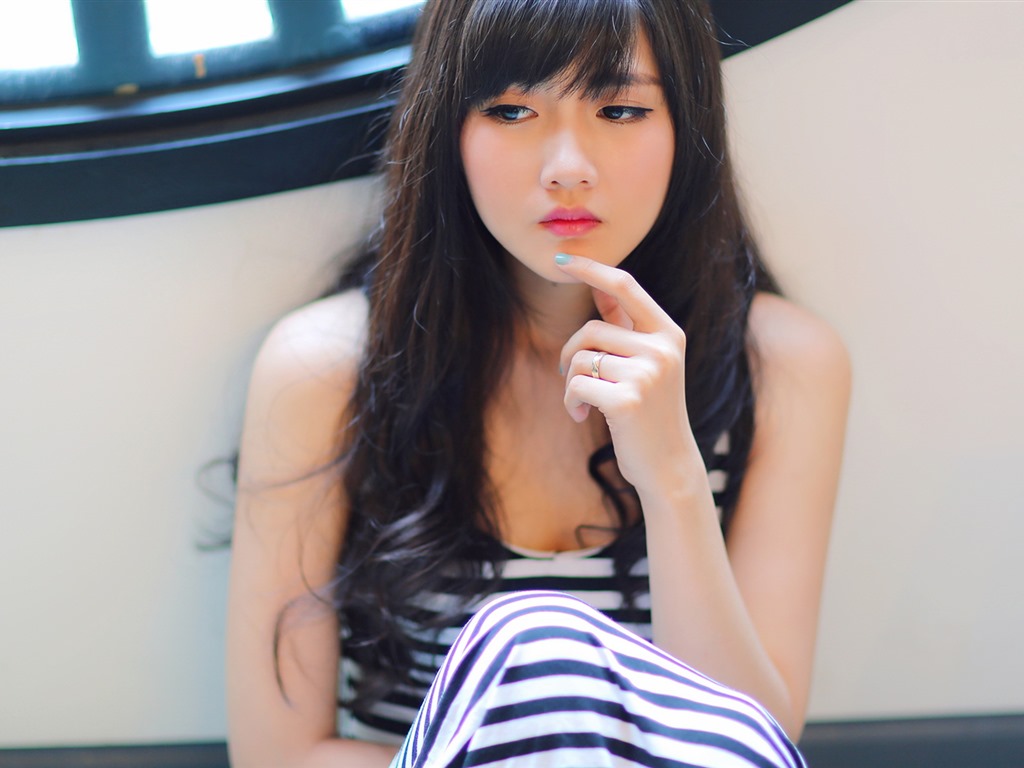 清純可愛年輕的亞洲女孩 高清壁紙合集(四) #8 - 1024x768