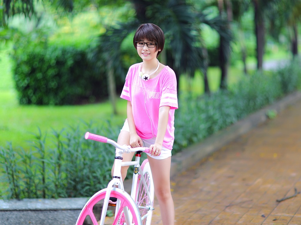 清純可愛年輕的亞洲女孩 高清壁紙合集(四) #9 - 1024x768