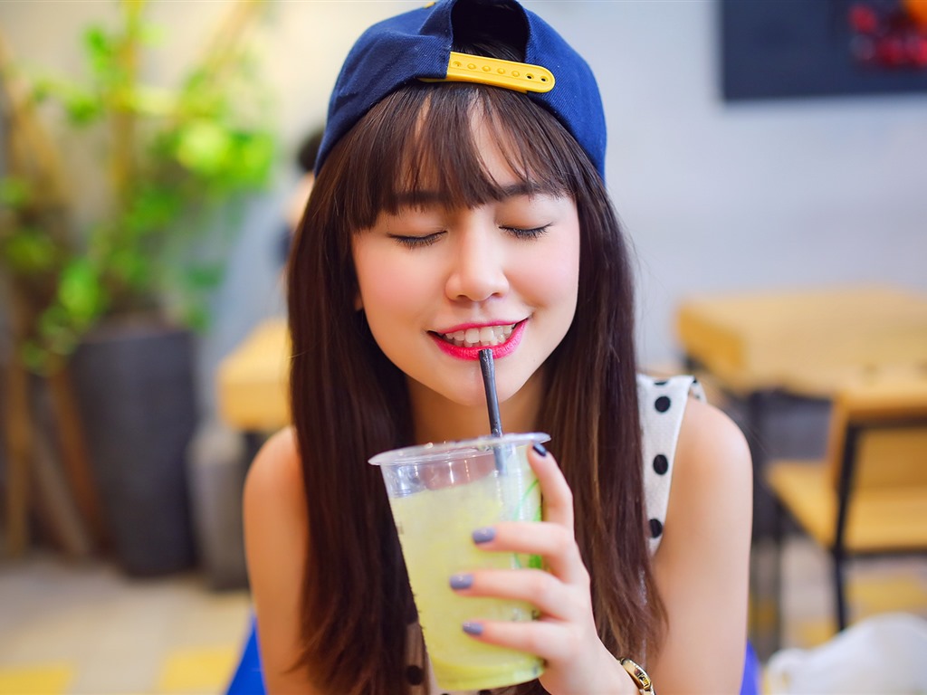 清純可愛年輕的亞洲女孩 高清壁紙合集(四) #16 - 1024x768