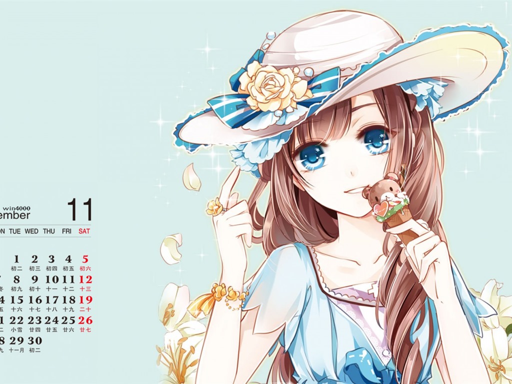 2016年11月 月曆壁紙(一) #16 - 1024x768