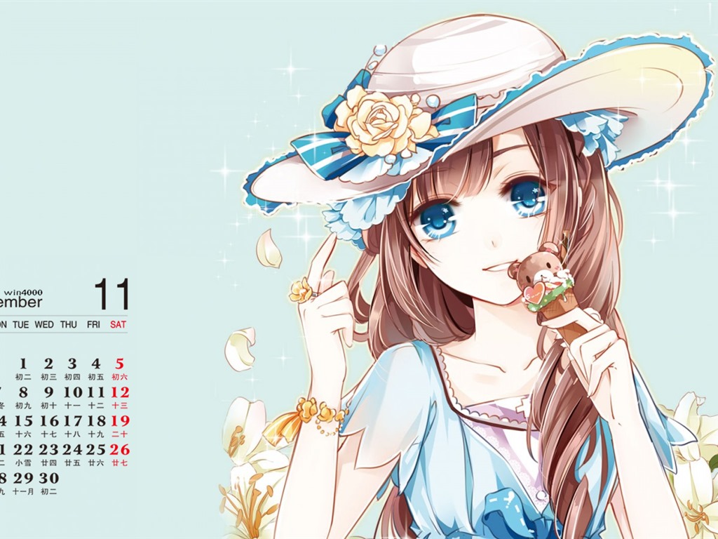 November 2016 calendar wallpaper (1) #16 - 1024x768