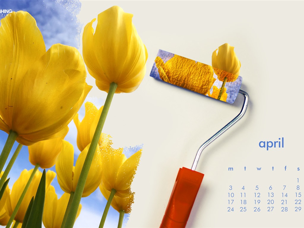 April 2017 calendar wallpaper (1) #18 - 1024x768