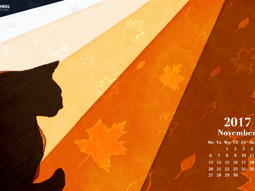 November 2017 calendar wallpaper #15 - 1024x768