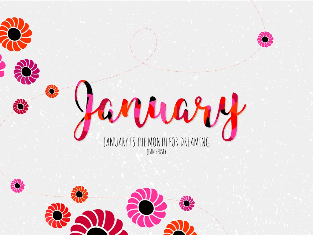 January 2018 Calendar Wallpaper #13 - 1024x768