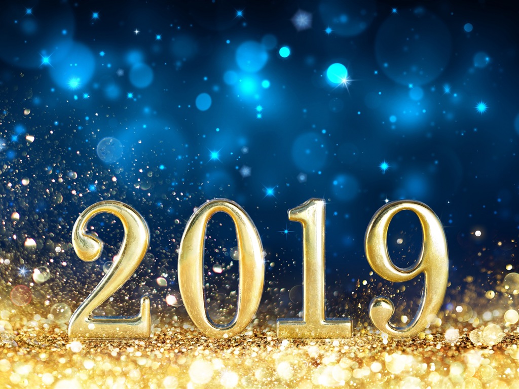 Happy New Year 2019 HD wallpapers #5 - 1024x768