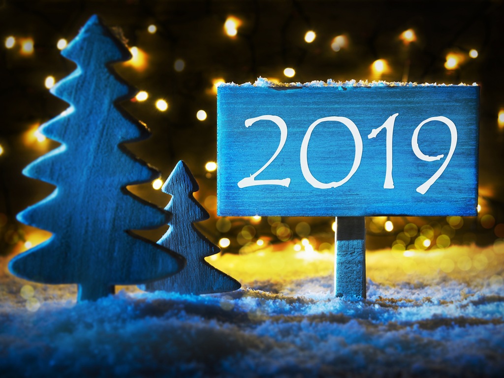 Happy New Year 2019 HD wallpapers #20 - 1024x768