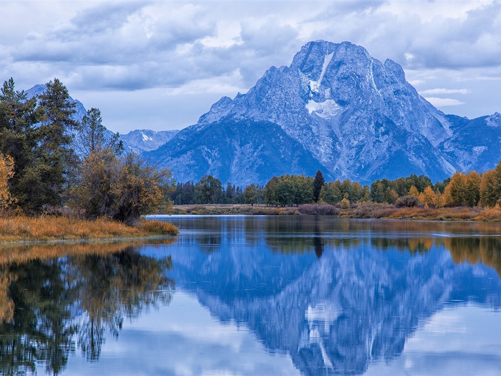 USA-großartige Teton Nationalparknatur-Landschaftstapeten HD #2 - 1024x768