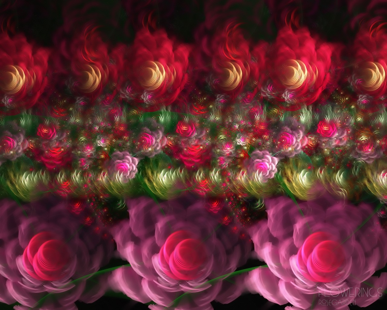 3D Dream květinové tapety Abstract #23 - 1280x1024