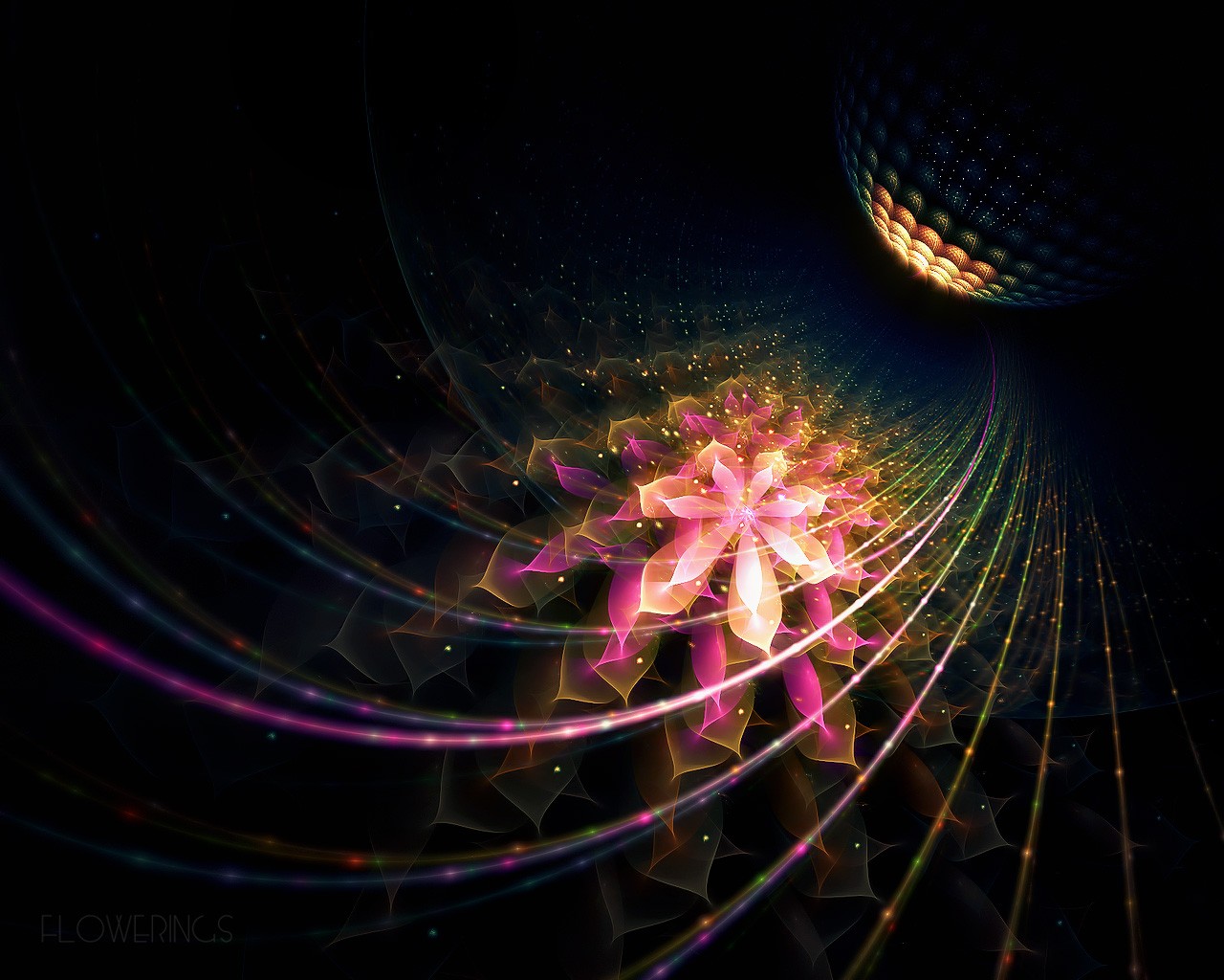 3D Dream květinové tapety Abstract #25 - 1280x1024